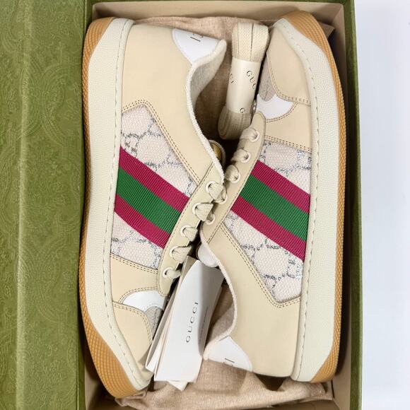 Gucci Metallic GG Screener Sneaker - Women’s 10 - Picture 2 of 8